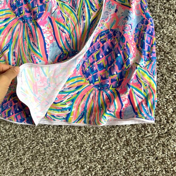 Lulu B Womens Sz Large Pineapple Print Casual Skort Multicolor - Picture 5 of 9